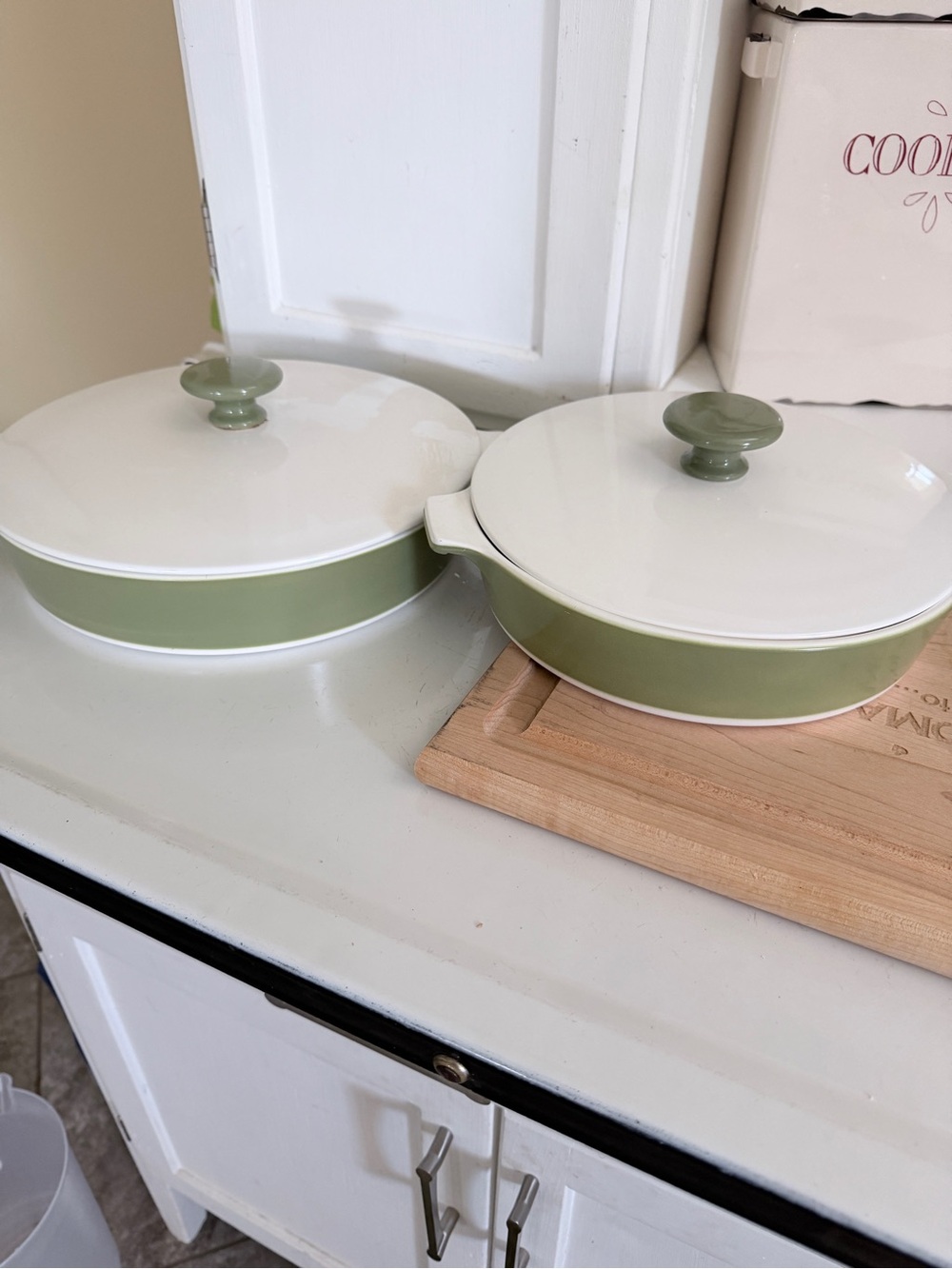 Corning Ware White Ceramic Bakeware Plate - MADE IN U.S.A.
